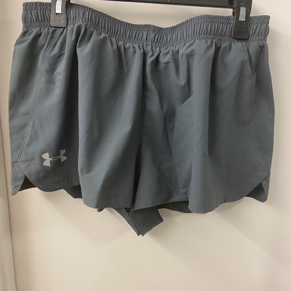 Gray workout Under Armour shorts
